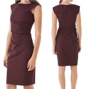 Diane Von Furstenberg Gabi Poplin Draped Dress